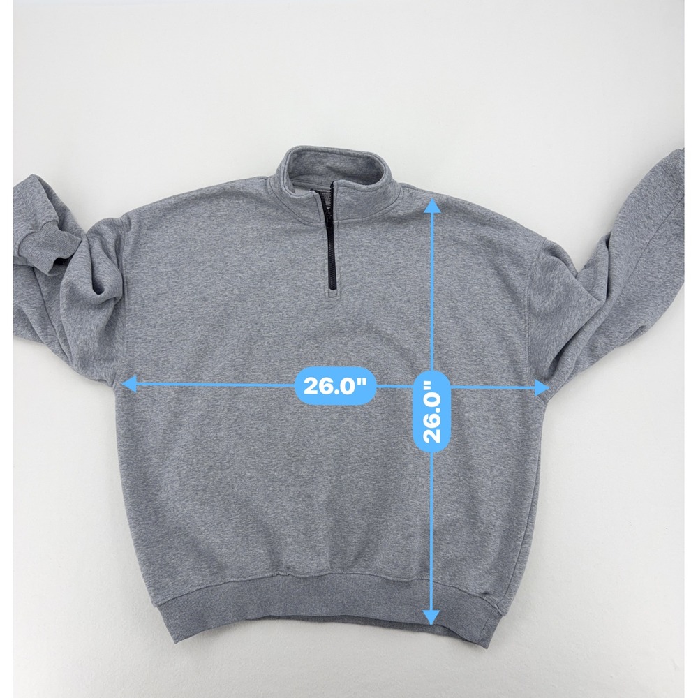 Taylor Swift Eras Tour Quarter Zip Pullover NWOT Unisex XL Grey Graphic - Picture 8 of 14